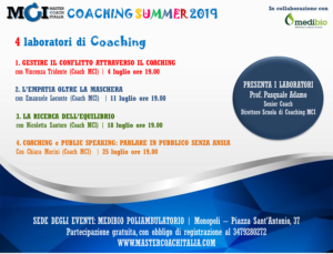 locandina coaching summer 2019